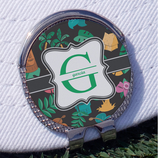 Custom Hawaiian Masks Golf Ball Marker - Hat Clip