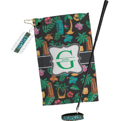 Hawaiian Masks Golf Towel Gift Set (Personalized)