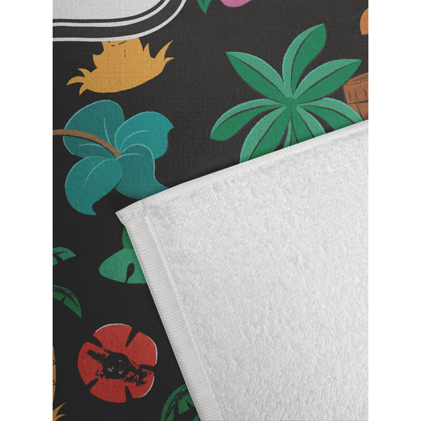 Hawaiian Masks Golf Towel - Detail