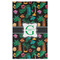 Hawaiian Masks Golf Towel - Poly-Cotton Blend w/ Name and Initial