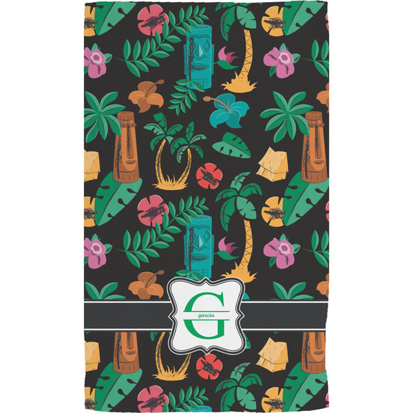 Hawaiian Masks Hand Towel (Personalized)
