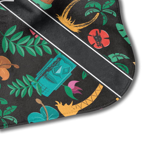 Hawaiian Masks Hooded Baby Towel- Detail Corner
