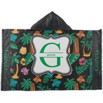 Hawaiian Masks Kids Hooded Towel (Personalized)