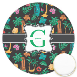 Hawaiian Masks Printed Cookie Topper - 3.25" (Personalized)