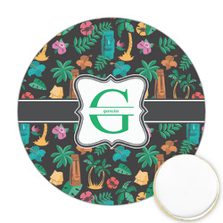 Hawaiian Masks Printed Cookie Topper - Round (Personalized)