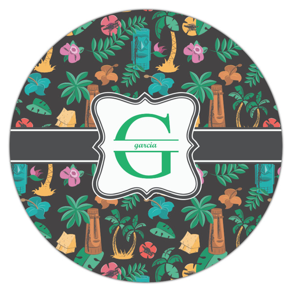 Hawaiian Masks Icing Circle - Medium - Single