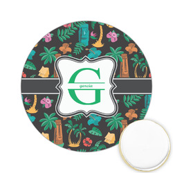 Hawaiian Masks Printed Cookie Topper - 2.15" (Personalized)