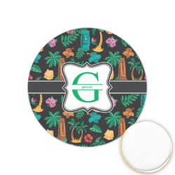 Hawaiian Masks Printed Cookie Topper - 1.25" (Personalized)