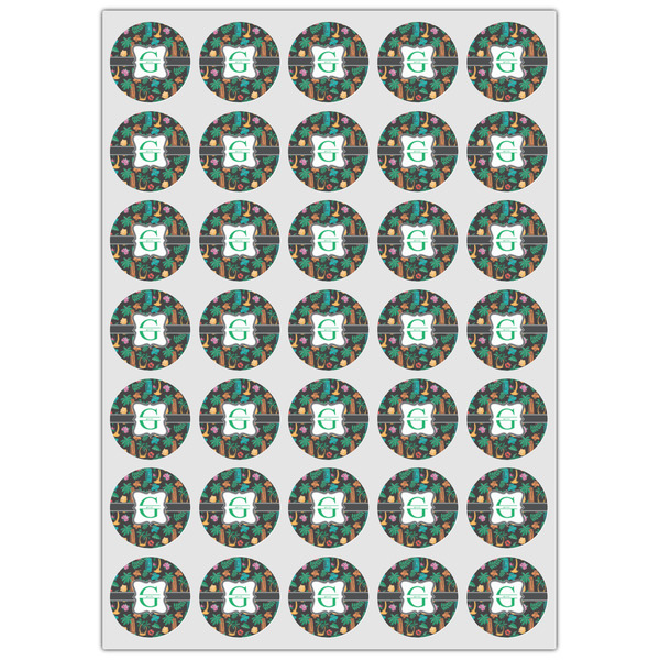 Hawaiian Masks Icing Circle - XSmall - Set of 35