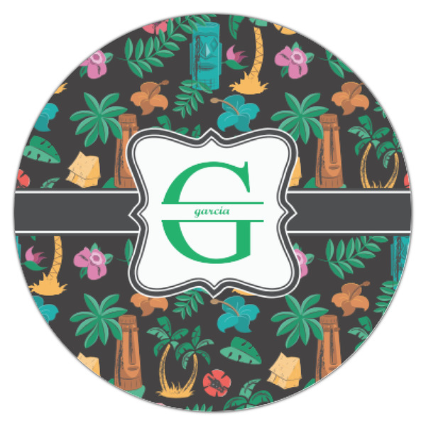 Hawaiian Masks Icing Circle - XSmall - Single