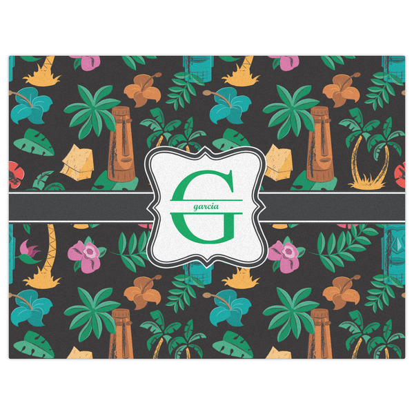Hawaiian Masks Indoor / Outdoor Rug - 6'x8' - Front Flat