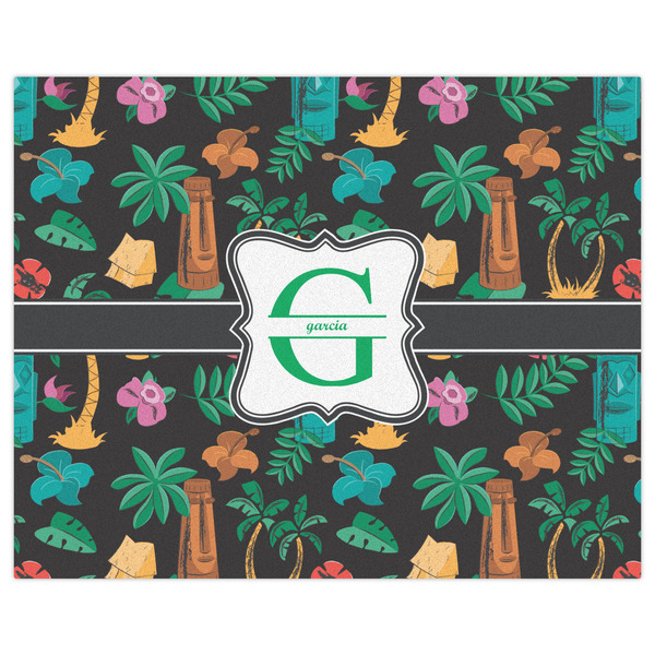 Hawaiian Masks Indoor / Outdoor Rug - 8'x10' - Front Flat
