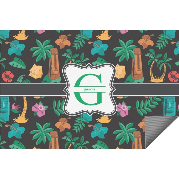 Custom Hawaiian Masks Indoor / Outdoor Rug - 5'x8' (Personalized)