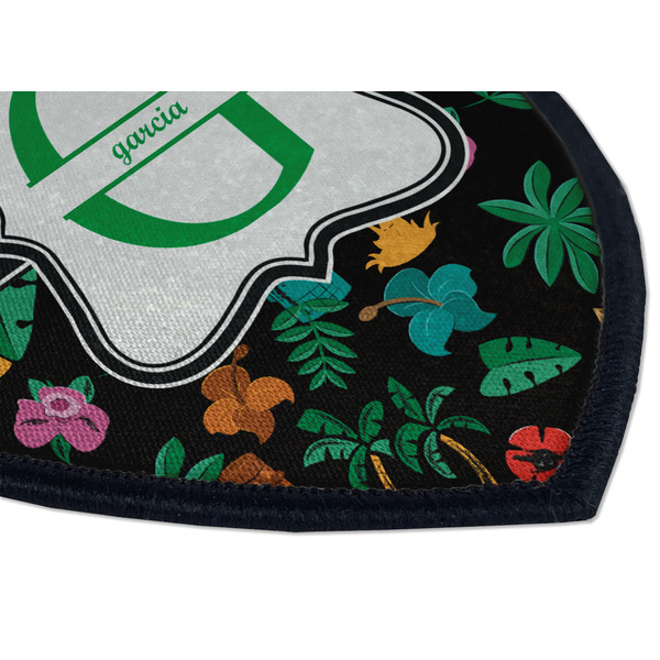 Hawaiian Masks Iron on Shield 3 Detail