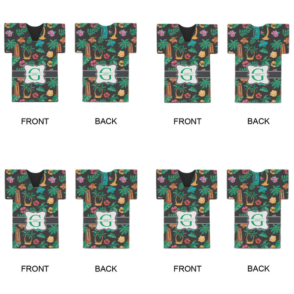 Hawaiian Masks Jersey Bottle Cooler - Set of 4 - APPROVAL