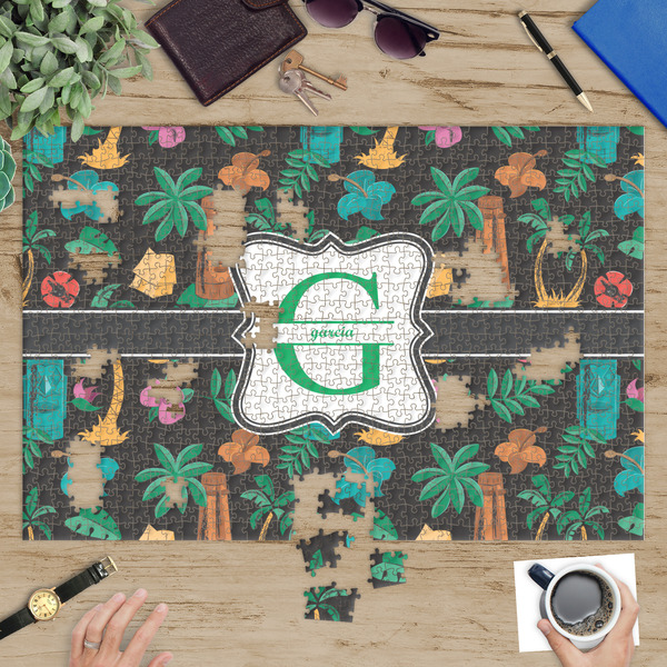 Hawaiian Masks Jigsaw Puzzle 1014 Piece - In Context