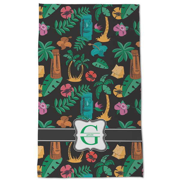Hawaiian Masks Kitchen Towel - Poly Cotton - Full Front