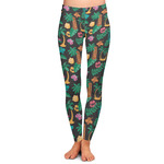 Hawaiian Masks Ladies Leggings - Extra Small