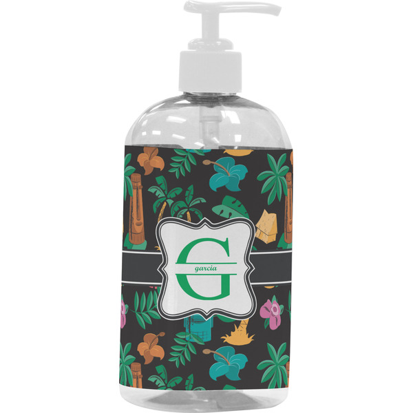 Hawaiian Masks Large Liquid Dispenser (16 oz) - White