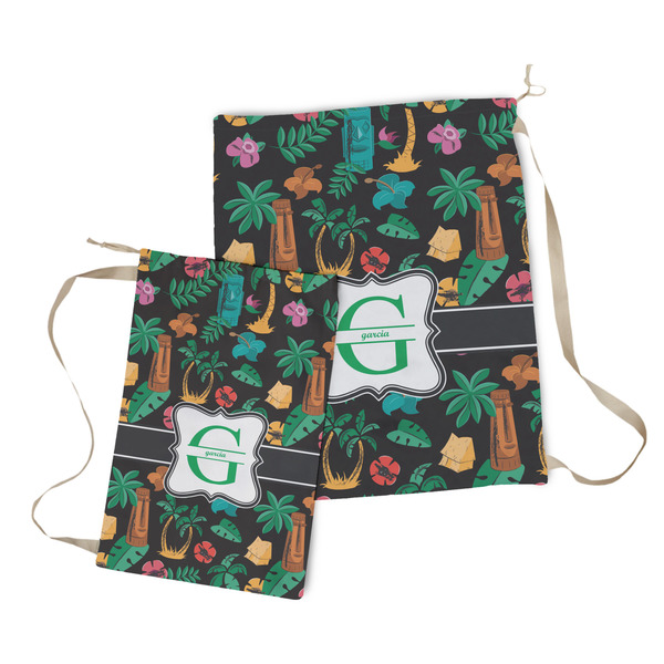 Hawaiian Masks Laundry Bag - Both Bags
