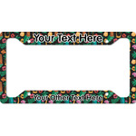 Hawaiian Masks License Plate Frame (Personalized)