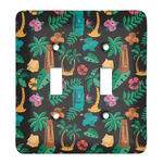 Hawaiian Masks Light Switch Cover (2 Toggle Plate)