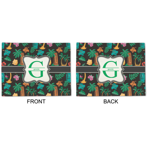 Hawaiian Masks Linen Placemat - APPROVAL (double sided)