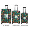 Hawaiian Masks Luggage Bags all sizes - With Handle
