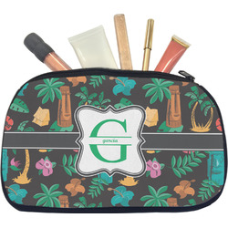 Hawaiian Masks Makeup / Cosmetic Bag - Medium (Personalized)