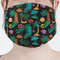 Hawaiian Masks Mask - Pleated (new) Front View on Girl