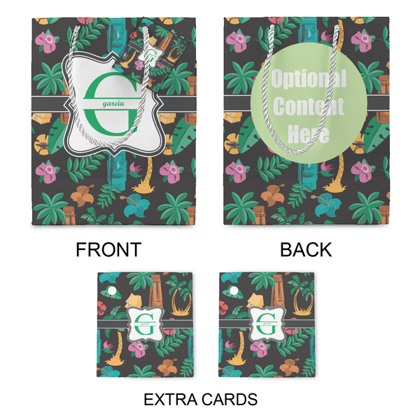 Hawaiian Masks Medium Gift Bag - Approval