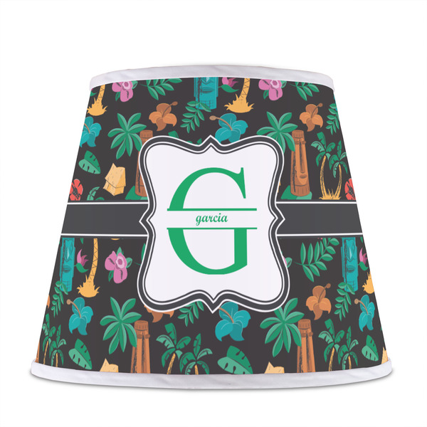 Hawaiian Masks Poly Film Empire Lampshade - Front View