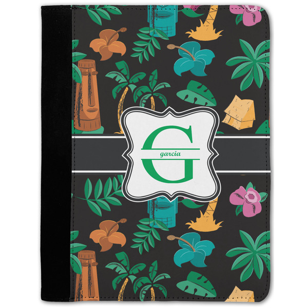 Custom Hawaiian Masks Notebook Padfolio - Medium w/ Name and Initial