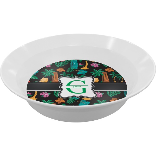 Custom Hawaiian Masks Melamine Bowl (Personalized)