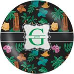 Hawaiian Masks Melamine Plate (Personalized)