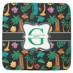 Hawaiian Masks Memory Foam Bath Mat - 48"x48" (Personalized)