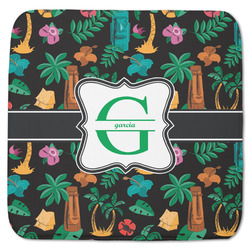 Hawaiian Masks Memory Foam Bath Mat - 48"x48" (Personalized)