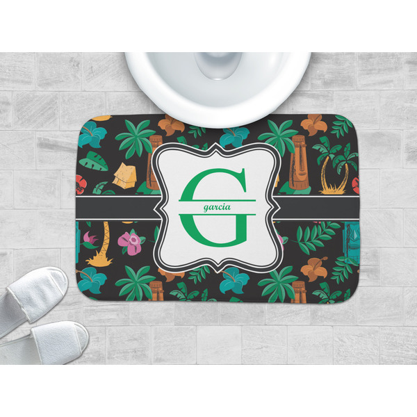 Hawaiian Masks Memory Foam Bath Mat - LIFESTYLE 34x21