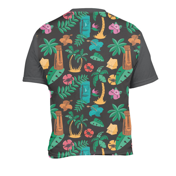 Hawaiian Masks Men's Crew Neck T Shirt Medium - Back