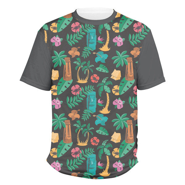 Custom Hawaiian Masks Men's Crew T-Shirt - Medium