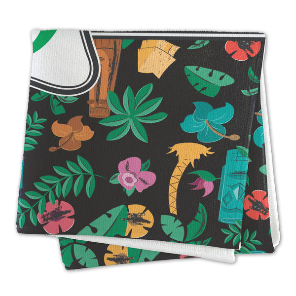 Hawaiian Masks Microfiber Dish Rag - FOLDED (square)