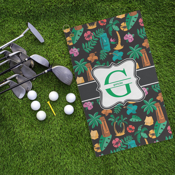 Hawaiian Masks Microfiber Golf Towels - LIFESTYLE
