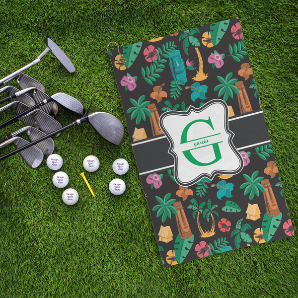 Hawaiian Masks Microfiber Golf Towels - LIFESTYLE