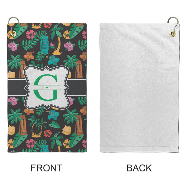 Hawaiian Masks Microfiber Golf Towels - Small - APPROVAL