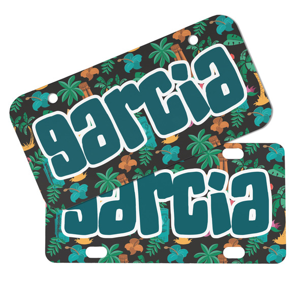 Hawaiian Masks Mini License Plates - MAIN (4 and 2 Holes)