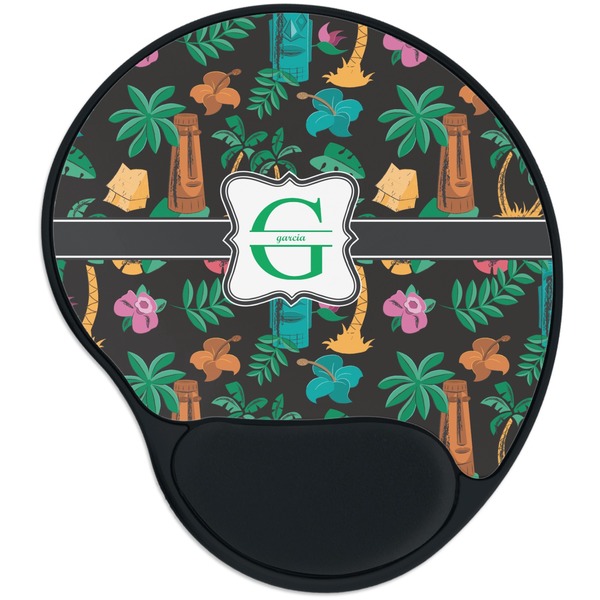 Custom Hawaiian Masks Mouse Pad with Wrist Support
