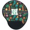 Hawaiian Masks Mouse Pad with Wrist Support