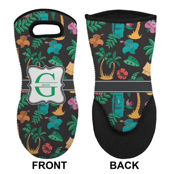 Hawaiian Masks Neoprene Oven Mitt (Front & Back)