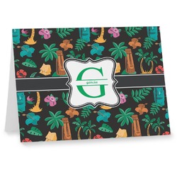 Hawaiian Masks Note cards (Personalized)