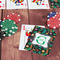 Hawaiian Masks On Table with Poker Chips